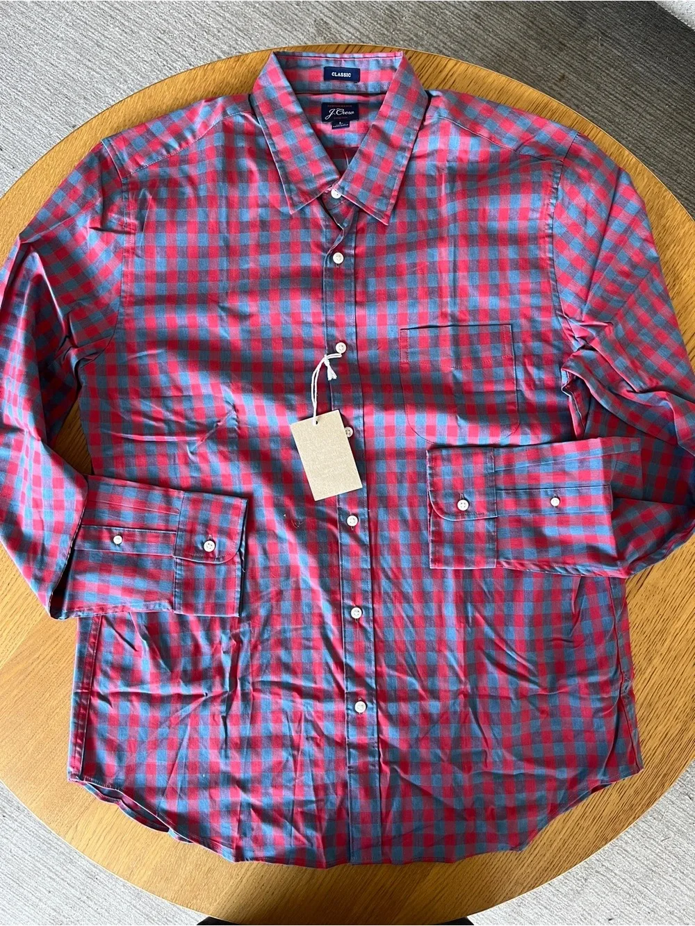 J. Crew performance stretch Classic amen’s Button-Down Shirt